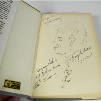 Blackstone's Modern Card Tricks and Secrets of Magic with self portrait and wonderful signature to Doc Mossey - Image 3