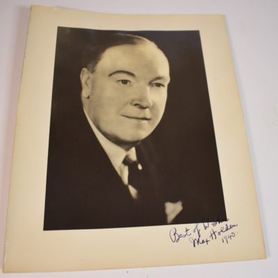 Original Max Holden Signed 8x10