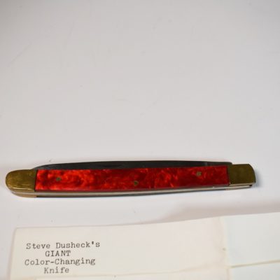 Steve Dushek Giant color changing knife