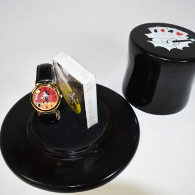Mickey the Magician Magic Watch, Wooden Top Hat Carry Case and Mickey Playing Cards