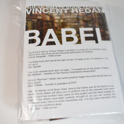 Babel the Ultimate Book Test by Vincent Hedal: original 3 book version!