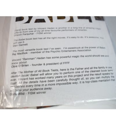 Babel the Ultimate Book Test by Vincent Hedal: original 3 book version! - Image 2