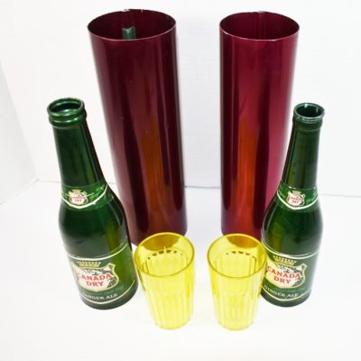 Richard Himber Ionized Aluminum Passe Passe Bottles: circa 1950 scarce