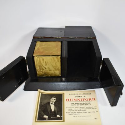 19th Century Die Box Owned by John T. Hunniford with stationary - Image 2