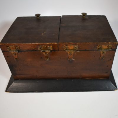 19th Century Die Box Owned by John T. Hunniford with stationary - Image 4