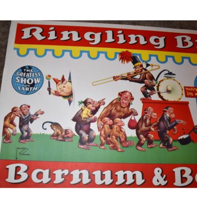 Ringling Brothers Barnum and Bailey Circus Poster 1950’s - Image 3