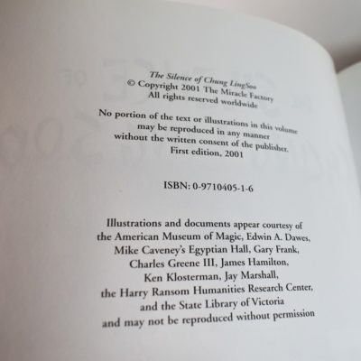 Silence of Chung Ling Soo:  2001 Miracle Factory - Image 2
