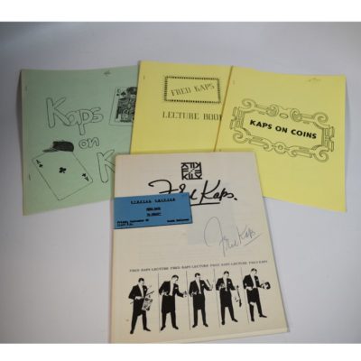 Fred Kaps Lecture Notes Package: One signed!