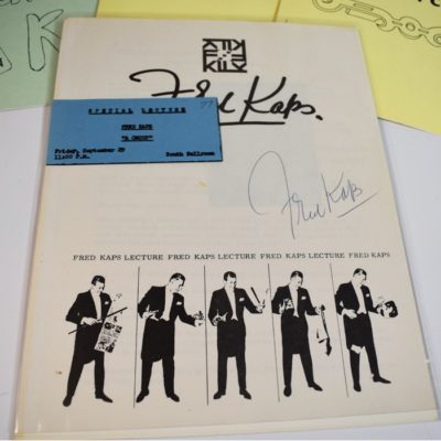Fred Kaps Lecture Notes Package: One signed! - Image 2