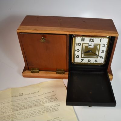 Vintage Owen Brothers Sliding Clock Box circa 1950’s