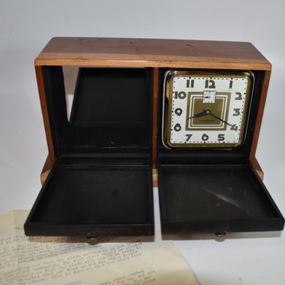 Vintage Owen Brothers Sliding Clock Box circa 1950’s - Image 2