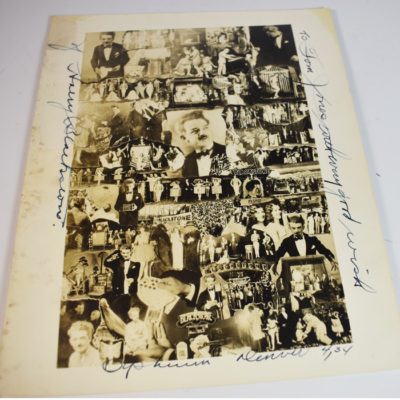 Harry Blackstone Sr. early signed publicity collage 8×10: 1934 Orpheum in Denver - Image 2