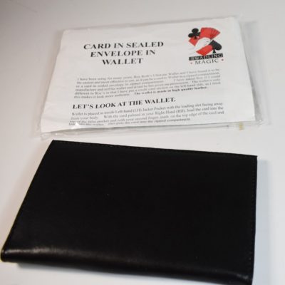 Bob Swadling Card in Sealed Envelope in Wallet (in zippered compartment)