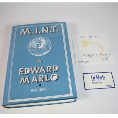 Ed Marlo Mint #1. Impossible to find with Marlo signed business card and Marlo signed prediction!