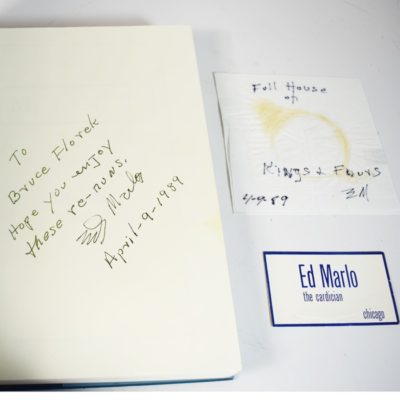 Ed Marlo Mint #1. Impossible to find with Marlo signed business card and Marlo signed prediction! - Image 2