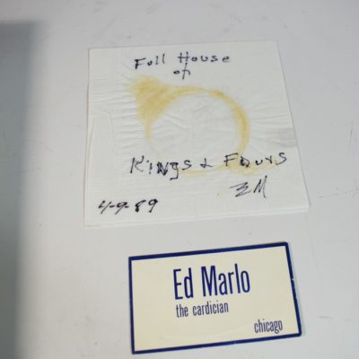 Ed Marlo Mint #1. Impossible to find with Marlo signed business card and Marlo signed prediction! - Image 3