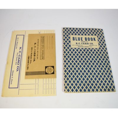 K. C. Card Co. Blue Book #432 circa 1940's Gaffed and Straight gambling items