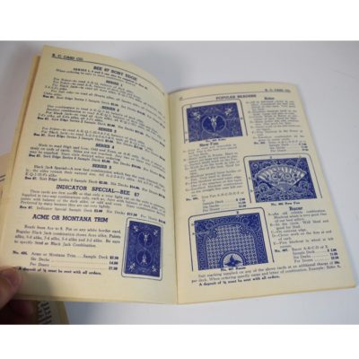 K. C. Card Co. Blue Book #432 circa 1940's Gaffed and Straight gambling items - Image 7