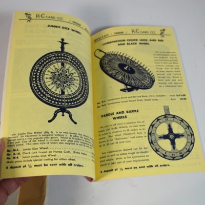 K C Card Company 1960 Straight and Crooked Gambling Catalog complete - Image 2