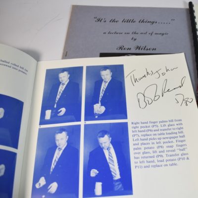 4 Early Autographed Lecture Notes: Guy Hollingsworth FISM, Ron Wilson, Bob Read, John Cornelius - Image 2