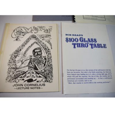 4 Early Autographed Lecture Notes: Guy Hollingsworth FISM, Ron Wilson, Bob Read, John Cornelius - Image 4