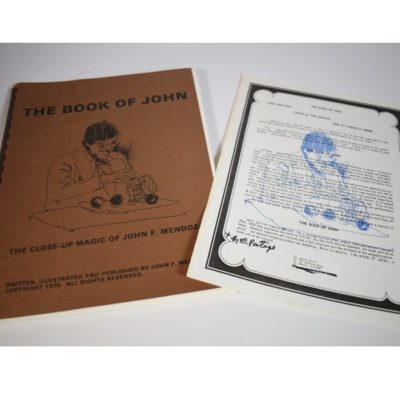 Book of John: John F Mendoza  signed with prospectus