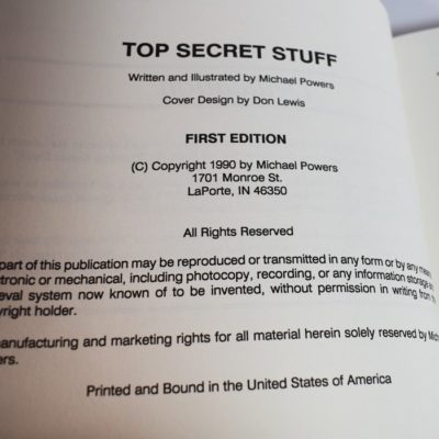 Top Secret Stuff by Michael Powers 1990 first edition with extras - Image 3