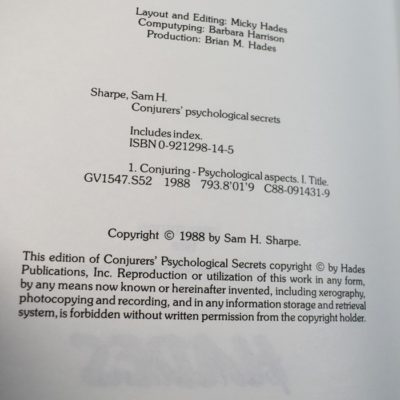 Conjurer's Optical, Hydraulic and Pneumatic, Psychological, and Mechanical Secrets: the 4 book series from SH Sharpe - Image 4