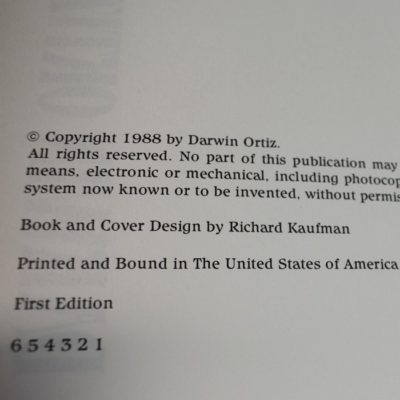 Darwin Ortiz At The Card table 1988 first edition - Image 3