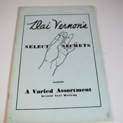 Dai Vernon Select Secrets 1941 original self published work! scarce