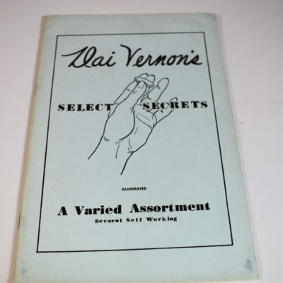 Dai Vernon Select Secrets 1941 original self published work! scarce