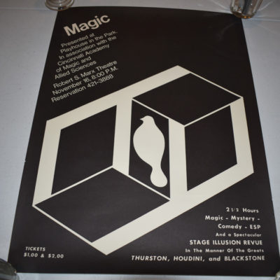 The first Playhouse in the Park Magic Show poster: Ken  Klosterman  circa 1970's?