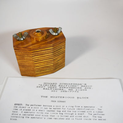 Original Howard Schwarzman's  Limited Editions Magic The Mysterious Block 1992 Germany - Image 5