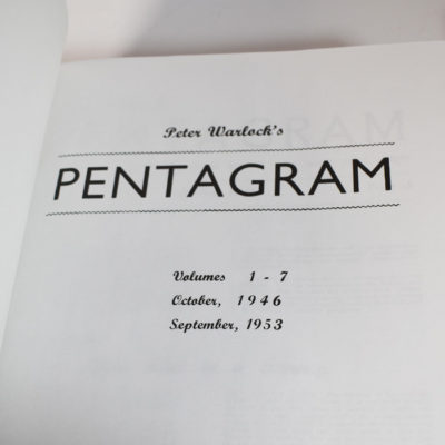 Peter Warlocks Pentagram in two large format books - Image 2