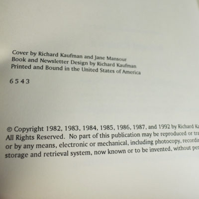 The Collected Almanac: Kaufman - Image 2