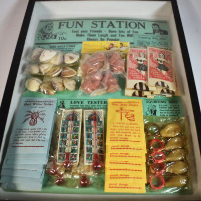 1950's Counter Top Magic and novelty display!  Unused! You will never see another.