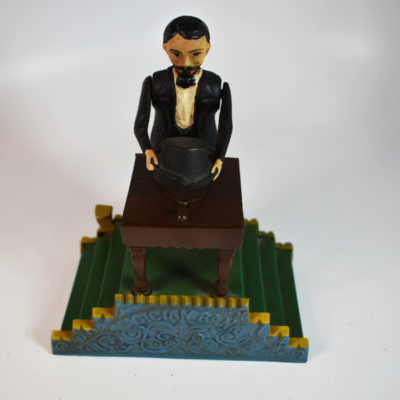 Book of Knowledge Magician Cast Metal Bank