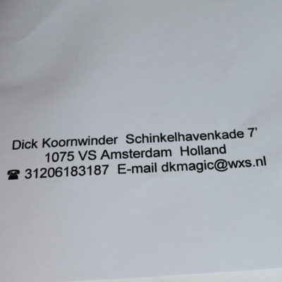 Original Koorwinder Car with book and Card Control gimmick: Numbered - Image 5