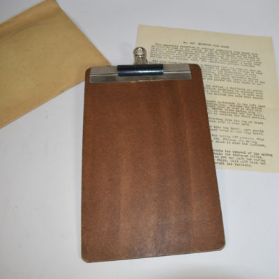 Question Clip Board circa 1940 (impression board)