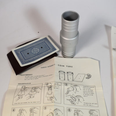 Vintage Lot of great close up effects: Walt’s Nuts,  Kovari Stretched Half Dollar, Ringo by Walt Rollins, Impaled Tannen’s, Coin tube Tricks Magic - Image 2