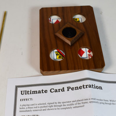 Magic Wagon Ultimate Card Penetration with a signed playing card - Image 2