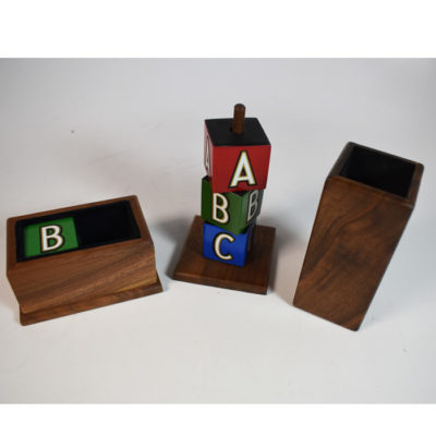 Babcock Miniature ABC Block and Flap Box Combination