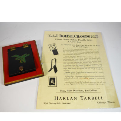 Tarbell’s Double Changing Card Box Made by Thayer: 1930’s