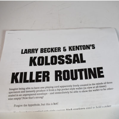 Kollossal Killer by Larry Becker and Kenton Knepper: RAR Magic - Image 2