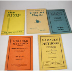 Braue and Hugard Publications: Miracle Methods 1-4 Plus Show Stoppers: one signed