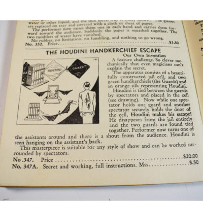 Houdini Handkerchief Escape circa 1940: Ireland Magic - Image 6