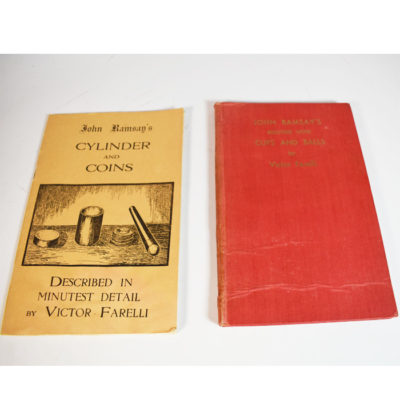 John Ramsay's Routine with Cups and Balls (inscribed by Ramsay) and Cylinder and Coins: both by Victor Farelli