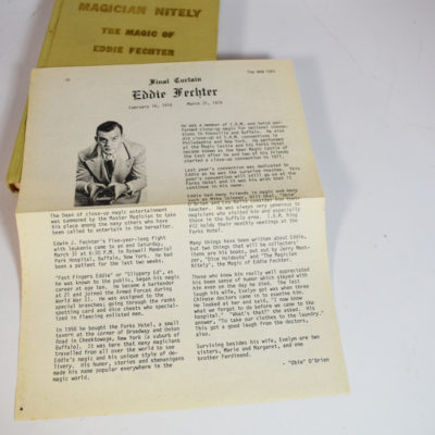 The Magic of Eddie Fechter 1974: signed by Fechter - Image 5