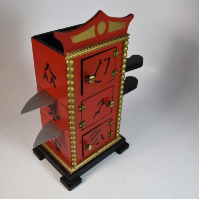 Vintage Massey Chinese Flame Clock circa 1960 - Image 4