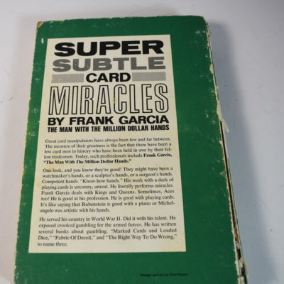Super Subtle card Miracles by Fran k Garcia: Inscribed by Garcia - Image 2